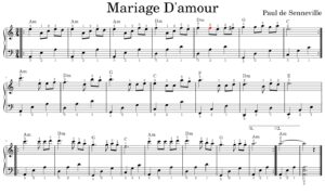 Mariage D'amour Solo Piano